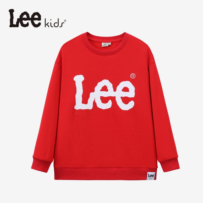 Lee Kids圆领舒适男女同款潮流2025新款透气休闲套头卫衣
