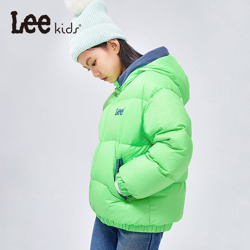 Leekids儿童羽绒服保暖连帽