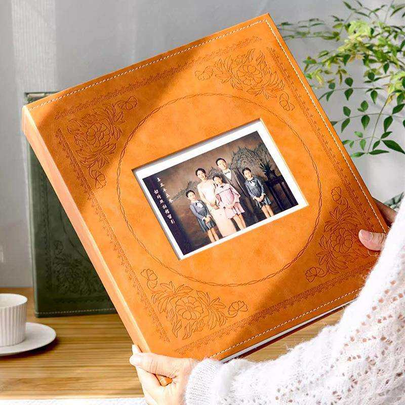 6寸1000张复古印花相册本纪念册家庭大容量宝宝影集5寸照片收纳册,3C数码配件,USB灯,淘宝优惠券,粉丝福利购,淘宝优惠卷