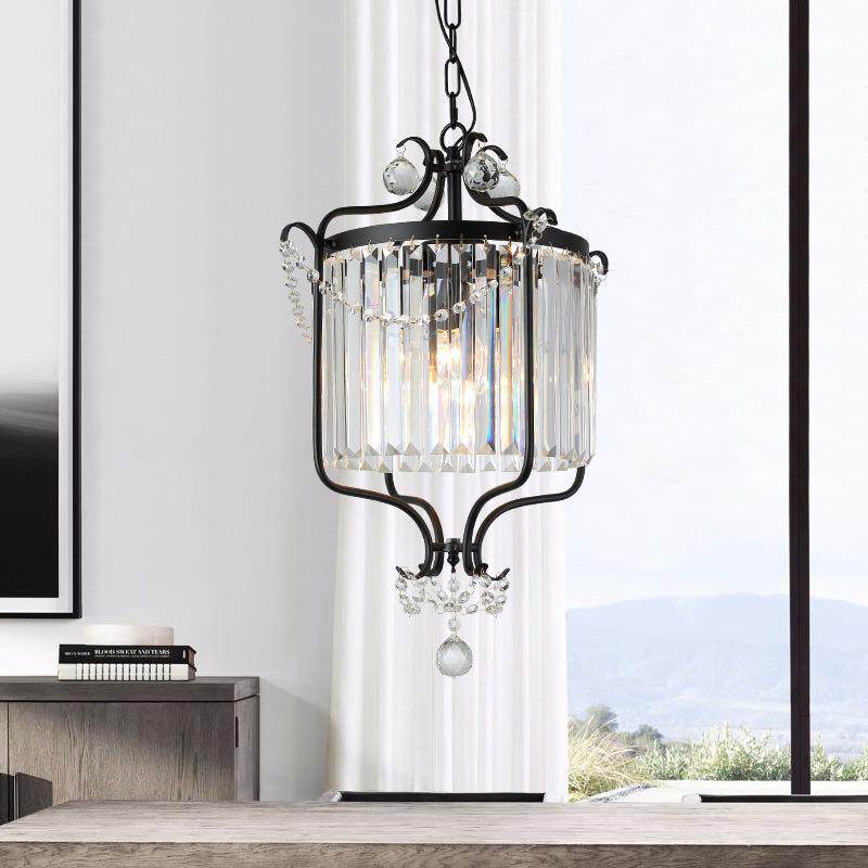 美式过道走廊衣帽间楼梯书房玄关门厅入户阳台水晶欧式新款小吊灯