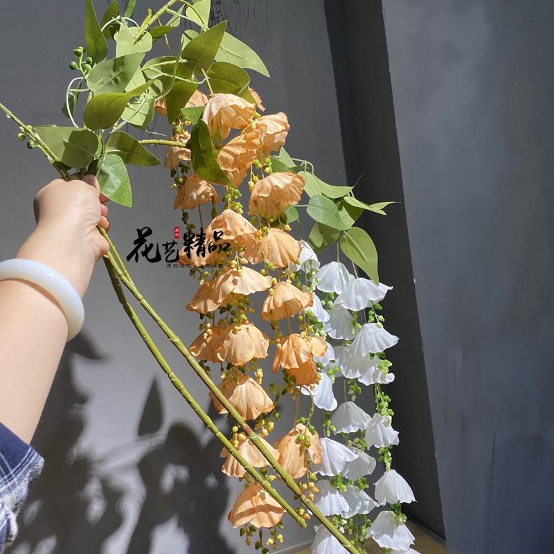 背景布置拍摄花艺悬挂道具仿真花假花垂吊田园绢花金钟宝莲灯花海图片