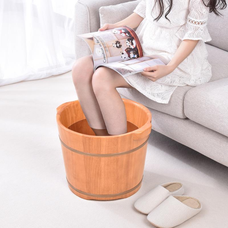 木质足浴桶木桶家用洗脚桶泡脚桶按摩重要养生实木洗脚盆木盆子