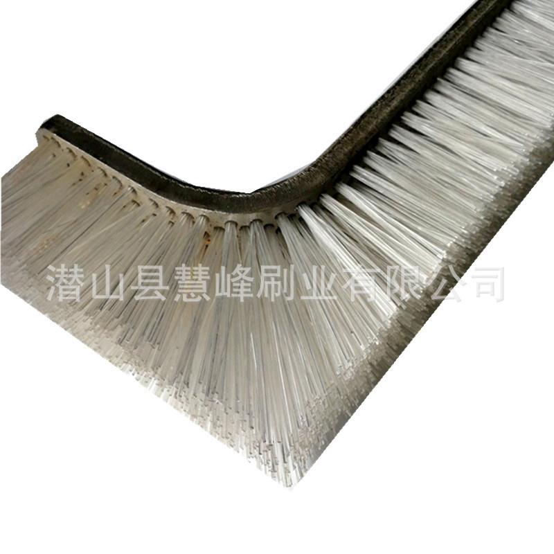 不锈钢折弯钢板清洁刷抛光刷/工业毛刷条/耐高温耐磨 尼龙丝条刷图片