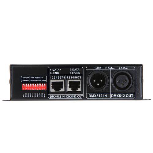 llLED灯带5050七彩RGBDMX512解码器控制器调光开关三通道四通