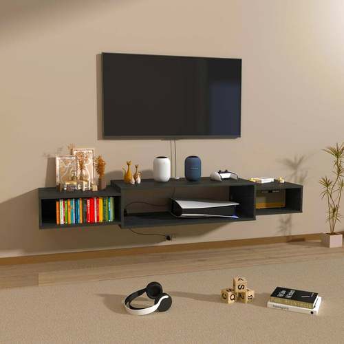 多功能电视柜壁挂式现代简约轻奢北欧挂墙式客厅收纳柜悬空吊柜