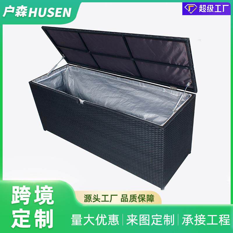 家用仿藤编织储物箱防虫防霉衣帽间储物柜欧美样板房抽拉式收纳盒