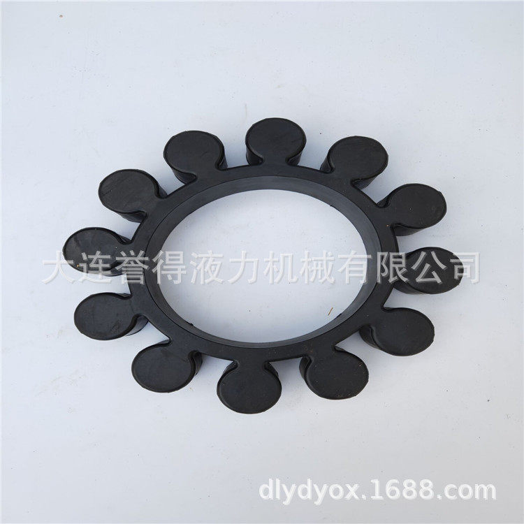 现货黑色橡胶材质的梅花弹性块yoxii耦合器梅花垫