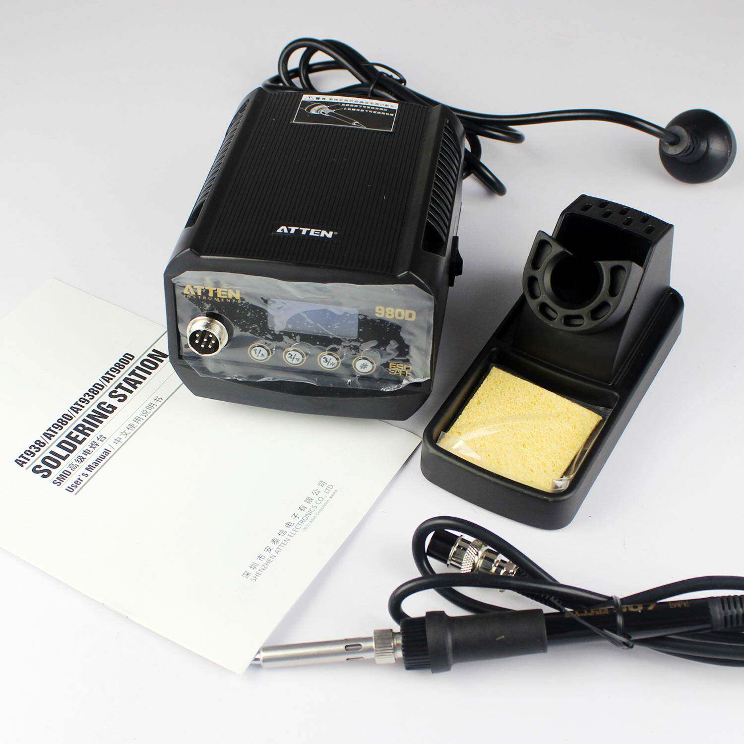 安泰信焊台AT938D数显防静电恒温调温电烙铁AT980E汽修焊接套装