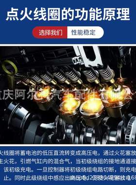 红色高能点火线圈高压包适用于宝马 UF522 12137551260