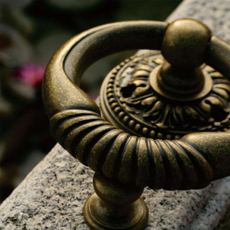 铜品家居仿古代大门古铜敲门器铜环铜拉手家具装饰五金