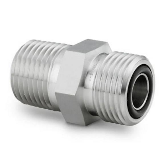 世伟洛克SS-8-VCO-1-8不锈钢316O型圈面密封接头外螺纹NPT1/2in.