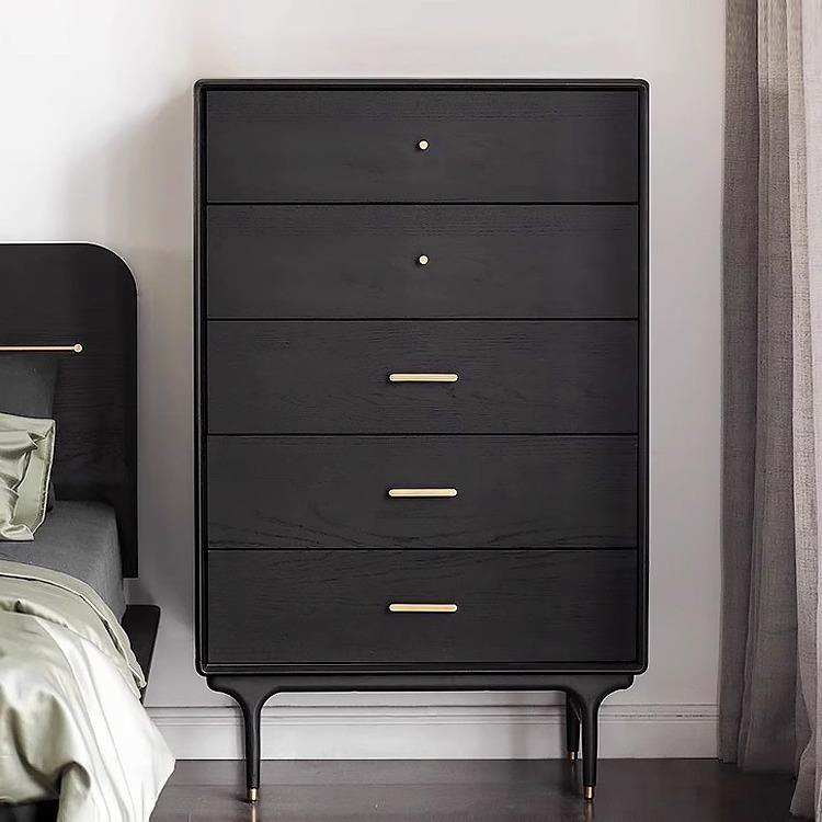 美式乡村全实木五斗柜经典复古卧室收纳柜客厅家用储物柜现代斗柜