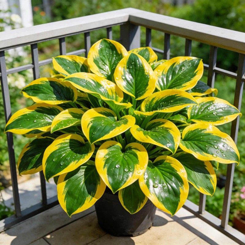 金边玉簪盆栽花叶耐阴花卉庭院花境植物室内外多年生好养绿植大苗