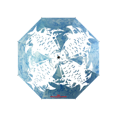 rabbituu【四方游鱼】晴雨两用遮阳伞雨伞男女便携折叠黑胶遮阳伞