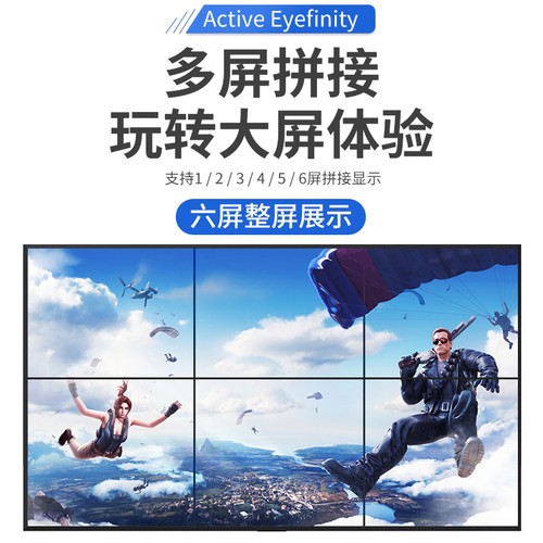 dp转hdmi主动式Active转换器minidp多屏拼接屏AMD宽域拼接4K60Hz