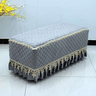 门口长方形多功能储物箱收纳试鞋 凳套罩沙发凳子坐垫全包座套 换鞋