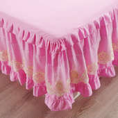 蕾丝床罩裙式 2019新款 夏季 荷叶边1.8米床裙单件防滑1.5床群防尘罩