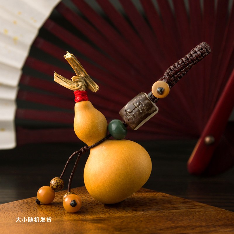 速发编葫芦链挂件创意个性汽车扣锁匙圈环手工真织绳把玩挂饰