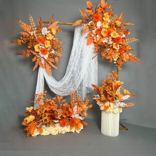 速发婚婚宾引花地排花花排婚礼场景装饰花新款迎路订庆引路花摆件