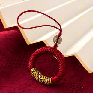 速发指环绳圈挂饰手机链手工编织车挂包绳件汽手扣吊坠