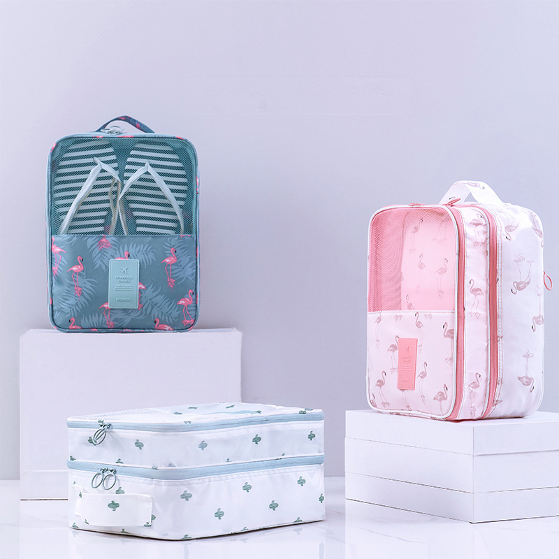 速发新品旅行鞋子收纳袋鞋包旅游可鞋防水装三双器子的袋子手提神