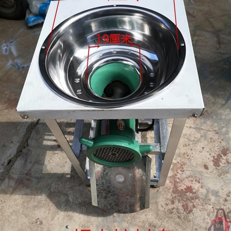 速发52大型绞肉机碎骨殖鱼泥商用大辣率绞鸡架打功椒养搅场三相电
