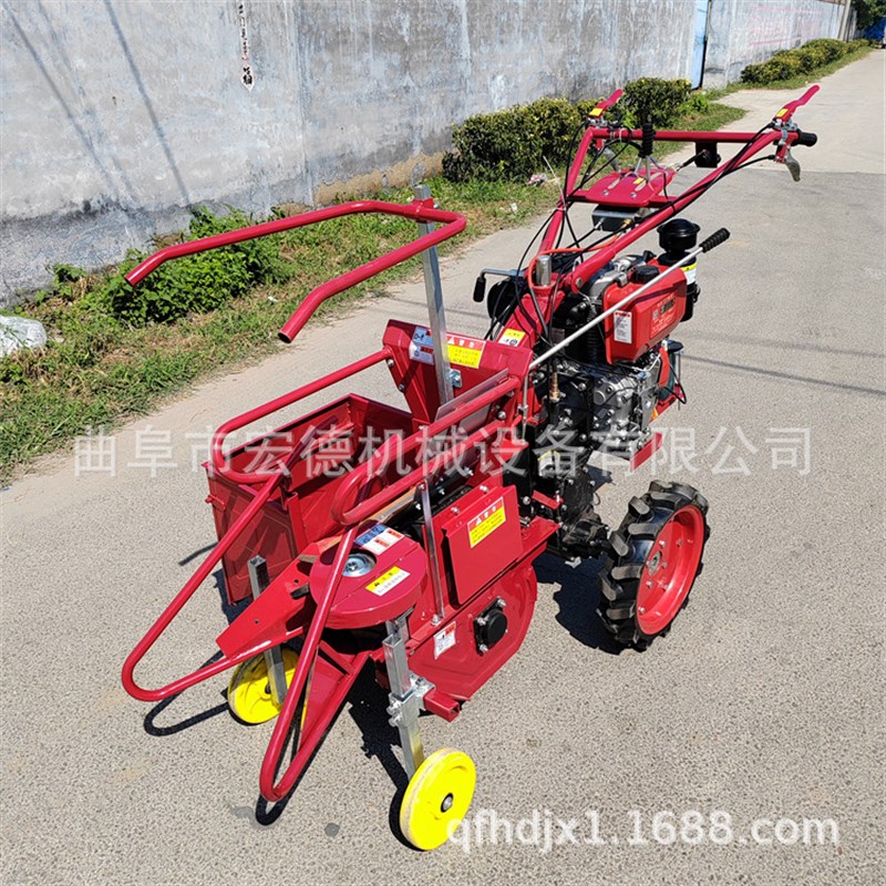 速发玉米单皮收获行 小手扶单机玉米收割机 扒行玉米收获机