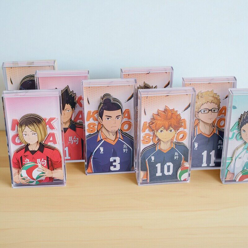 排球少年周边手办盲盒立体水晶裸眼3D网红孤爪研磨黑尾铁朗及川彻