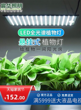 悬挂式LED植物生长灯大棚室内多肉花卉绿植蔬果500LED225LED薄款