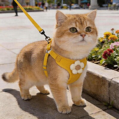 猫咪牵引绳防挣脱不勒脖遛小猫