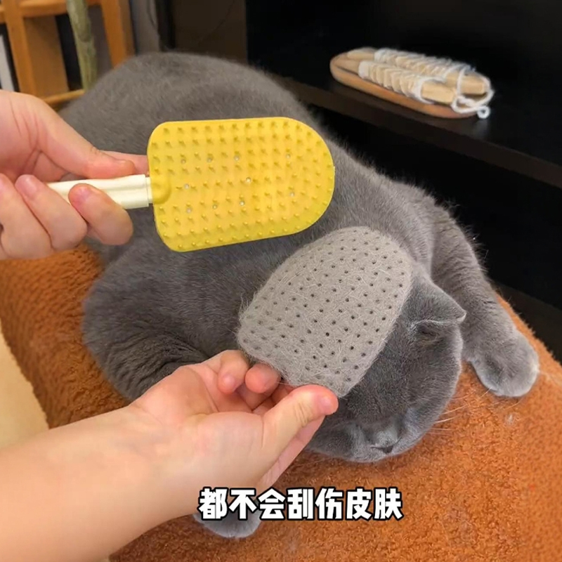 双面猫梳毛专用梳子宠物猫咪去浮毛刷神器蓝猫兔子柴犬狗梳毛梳子
