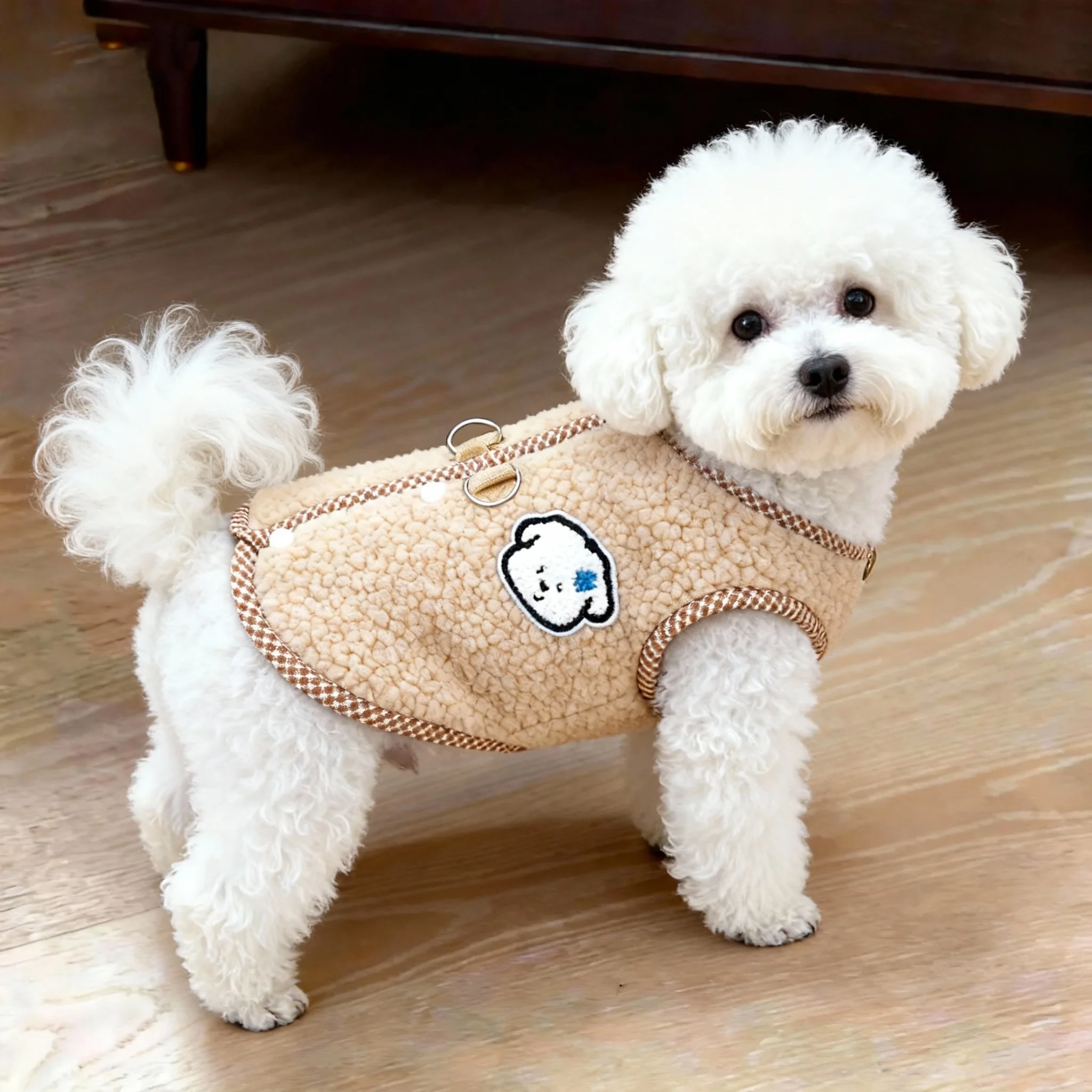 狗狗衣服秋冬季可牵引保暖防掉毛