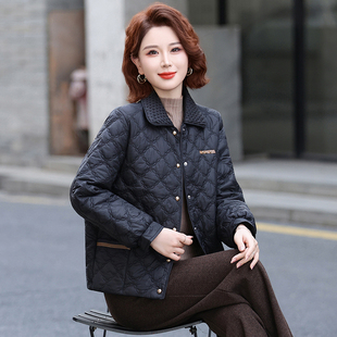 棉服外套2025休闲保暖小棉袄洋气中年妈妈棉衣短款 女士秋冬款 时尚