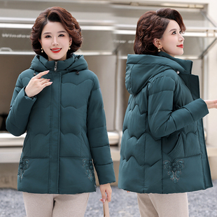 羽绒棉服新款 棉衣加厚大码 妈妈保暖棉袄 奶奶2025冬装 中老年人女装