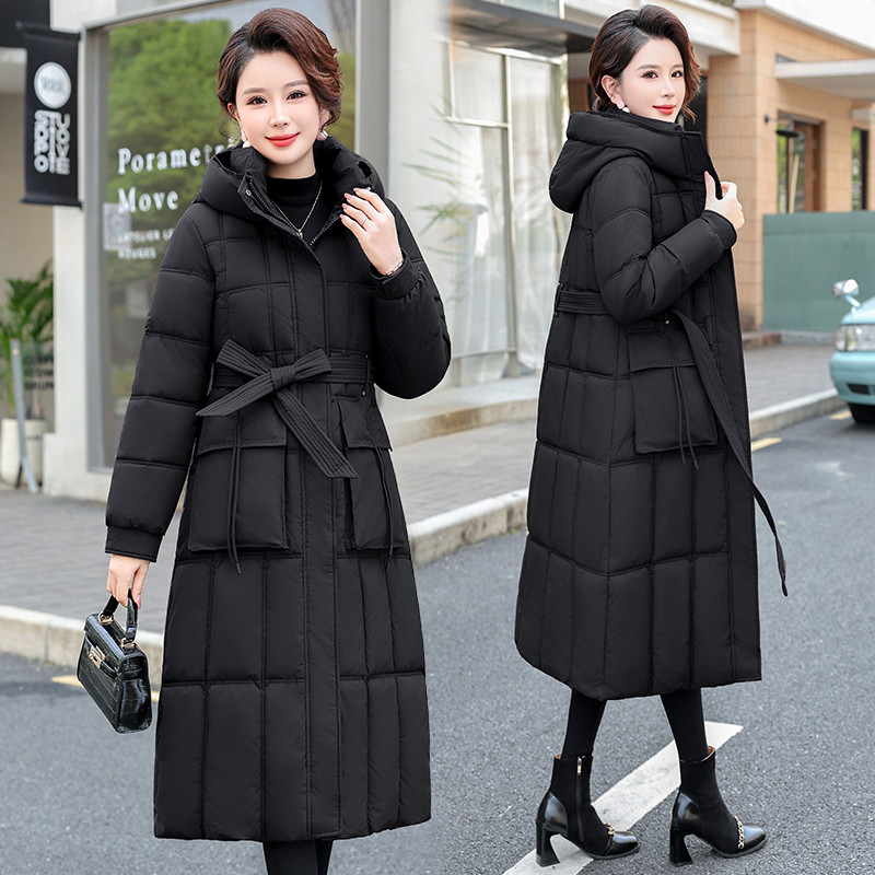 秋冬新款过膝中长款棉服2025显瘦连帽大码保暖洋气气质棉袄外套女,女装/女士精品,大码棉服,淘宝优惠券,粉丝福利购,淘宝优惠卷