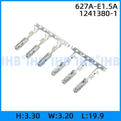 627A-E1.5A 1241380-1 连接器插簧插片镀锡对插公母 连绕端子 接
