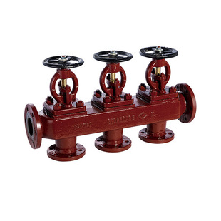 船用法兰铸铁单排三联截止阀箱S型、SS型GB/T1855-93