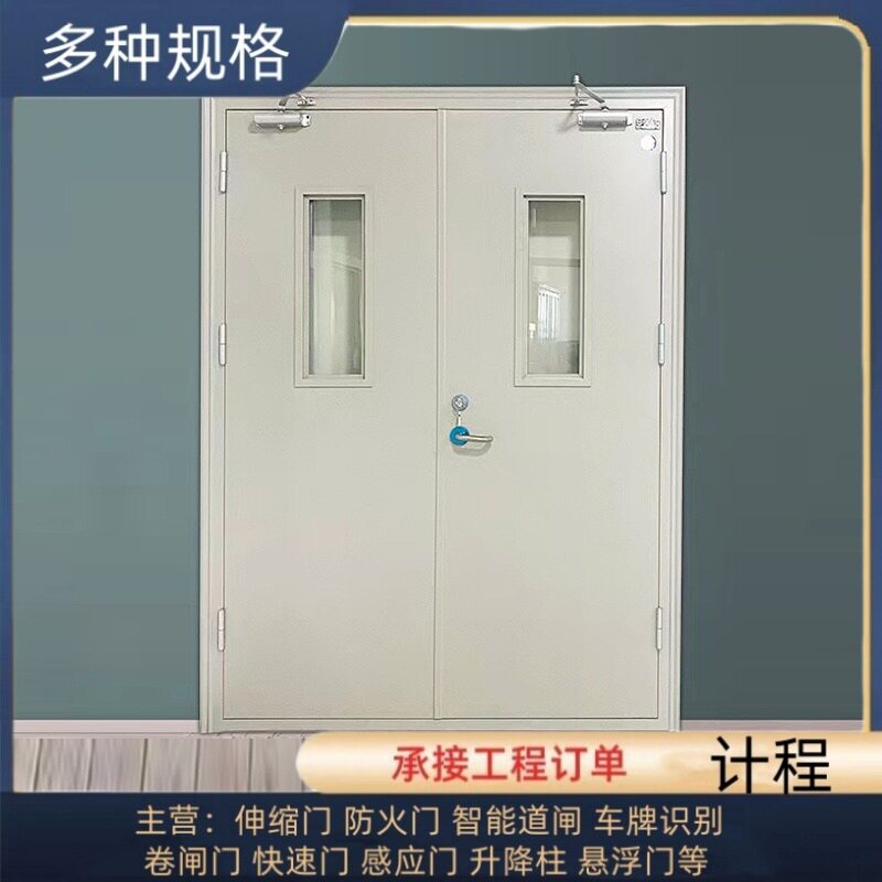 小学校园防火入户门防盗门木质防盗钢制防火工程门单开门