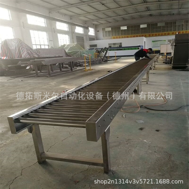 不锈钢动力滚筒PLC自动化输送机