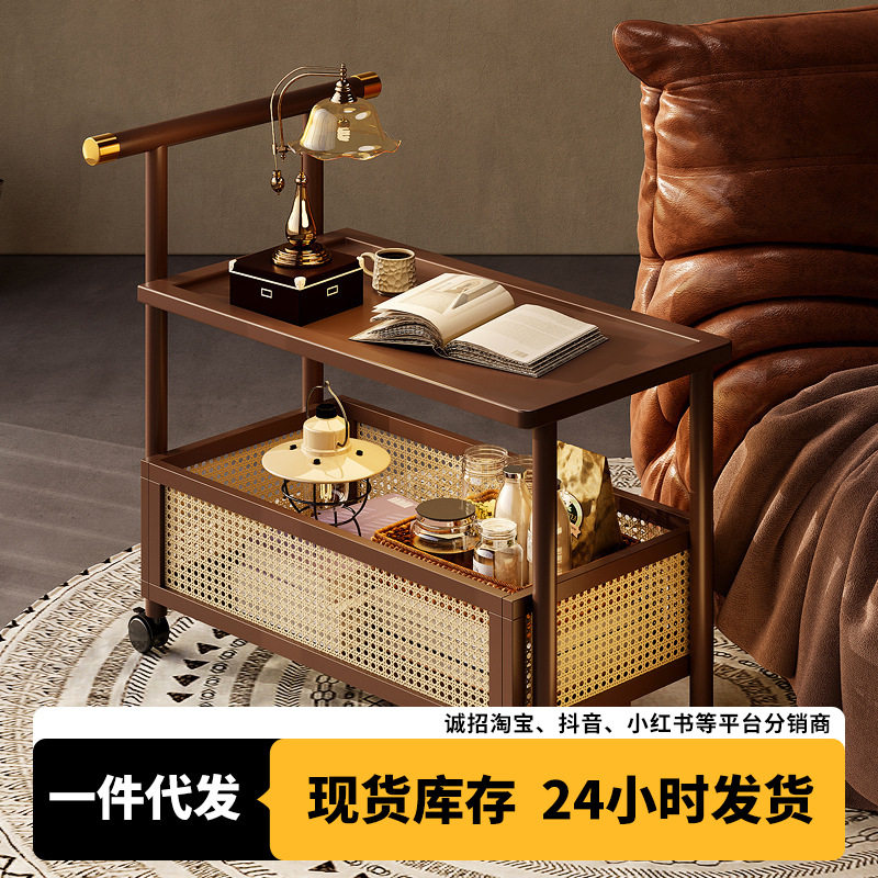 轻奢沙发边几小茶几床头圆几