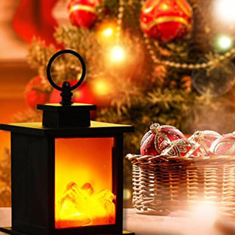 ED仿真火焰灯ins仿真壁炉灯假火炉装饰家用卧室氛围灯火焰台灯新