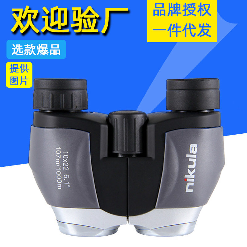 10X22便携双筒望远镜户外观察