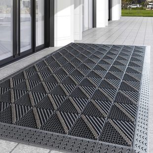 室外地垫入户门脚垫户外门口防滑垫进门塑料防滑商用防水吸尘地毯