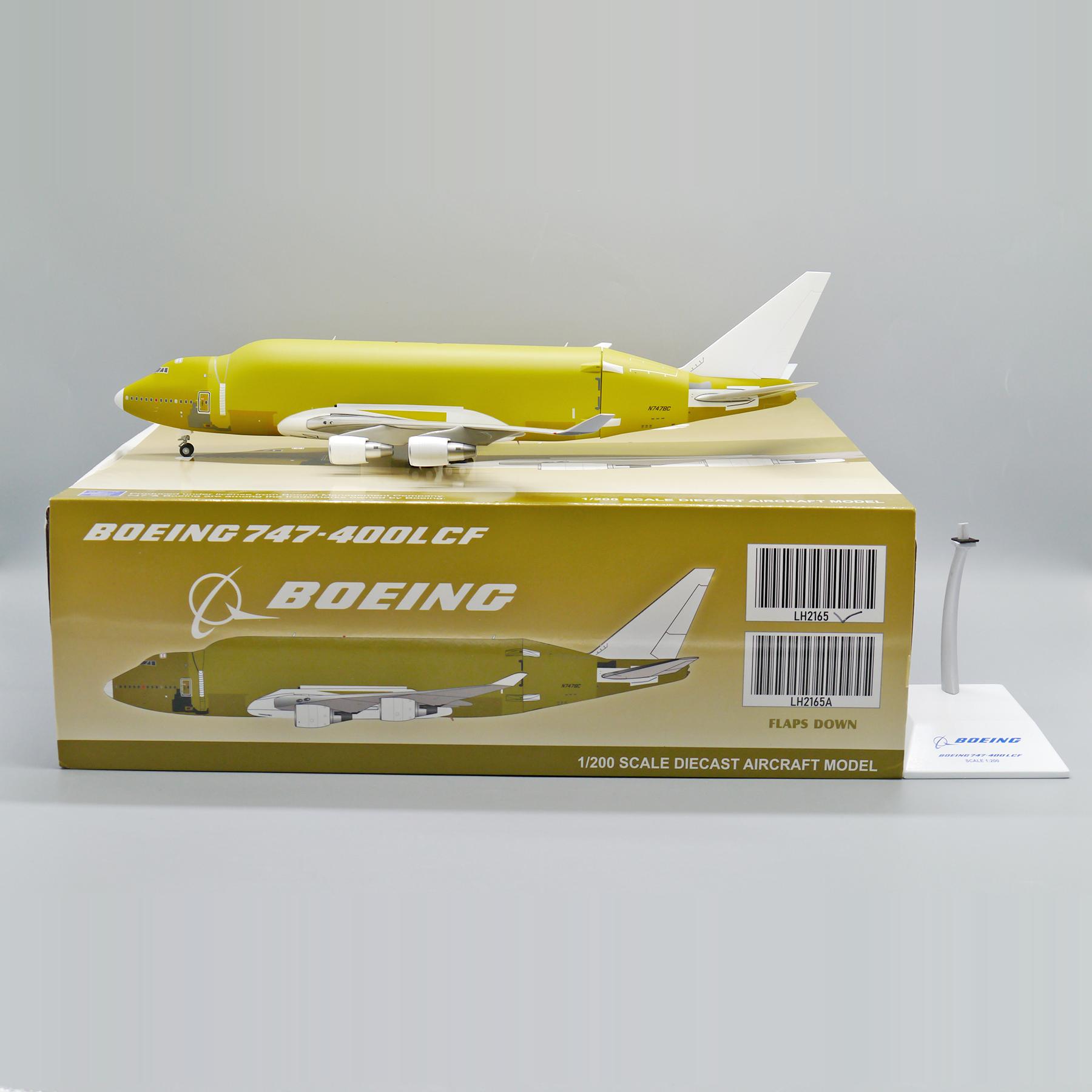 JC wings LH2165/A 1:200 波音原厂运输机 B747-400LCF N747BC