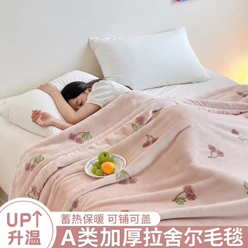金号拉舍尔毛毯加厚保暖牛奶绒午睡毯宿舍盖毯小毯子沙发毯床上用