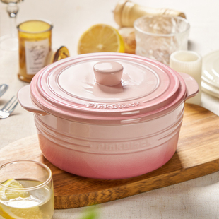 奶油风双耳汤碗带盖家用2024新款高级感大碗汤面碗螺蛳粉专用汤盆