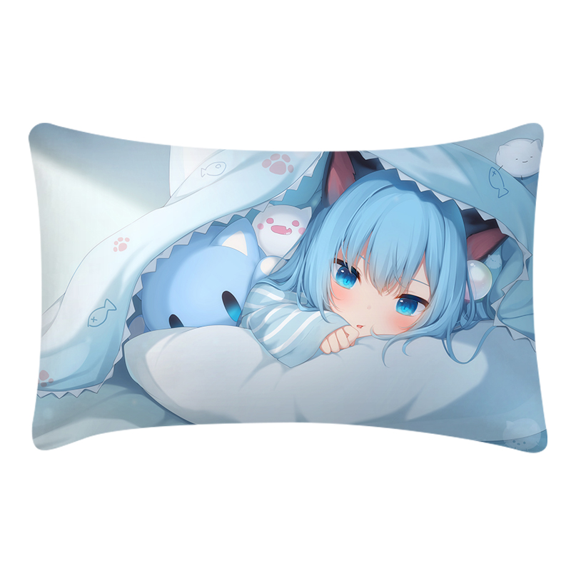 来图定做猫羽雫枕套动漫女孩枕芯套可爱抱枕套子DIY二次元枕皮袋