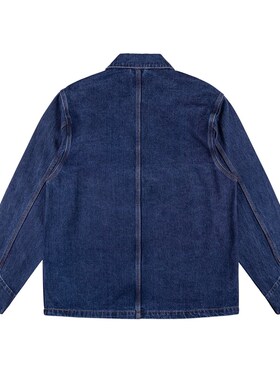 IDLT 高品质 12.8oz重磅牛仔夹克外套宽松密歇根 水洗蓝色工装 潮