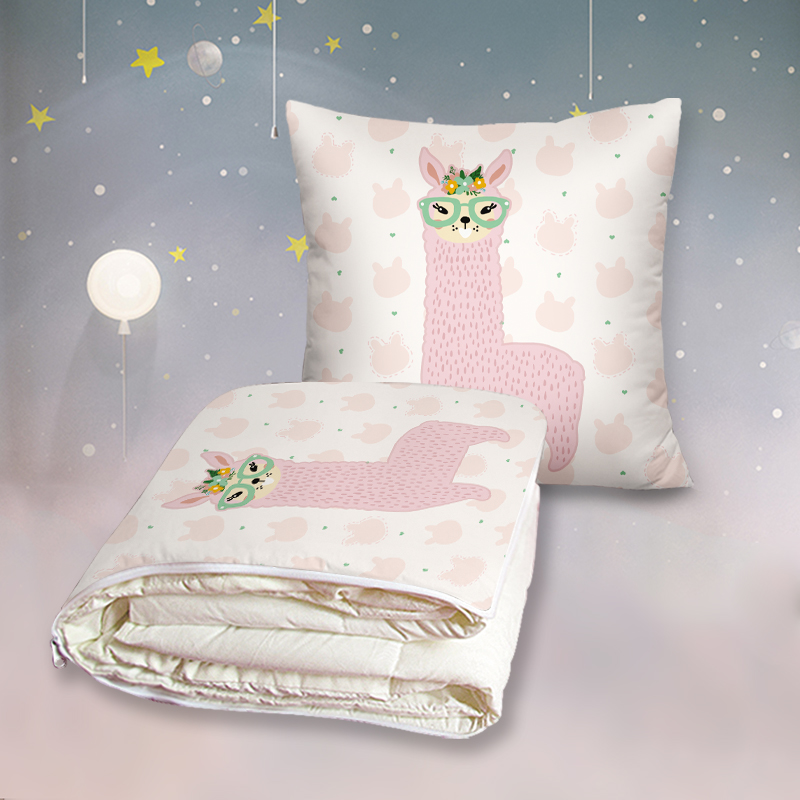 卡通可爱抱枕被子两用办公室大人折叠靠垫枕头午睡车载高档多功能