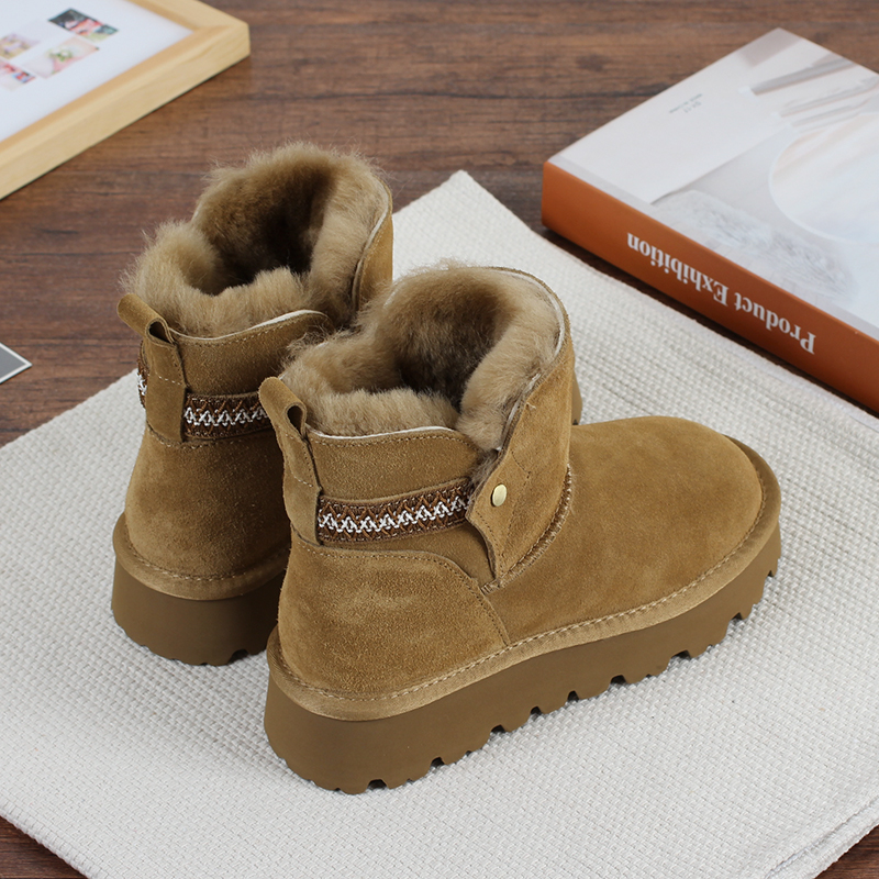 雪地靴棉鞋防滑靴子冬季